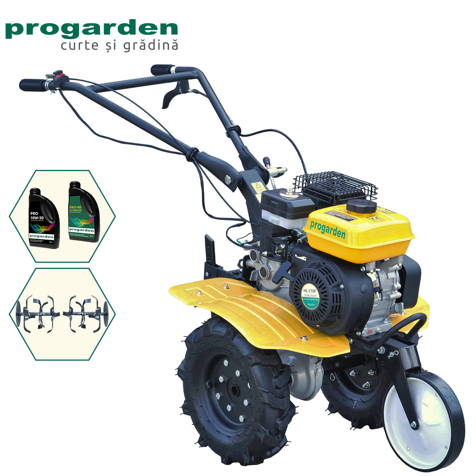 ProGARDEN Pachet Campo 703 Motocultor 7CP + 2L Ulei