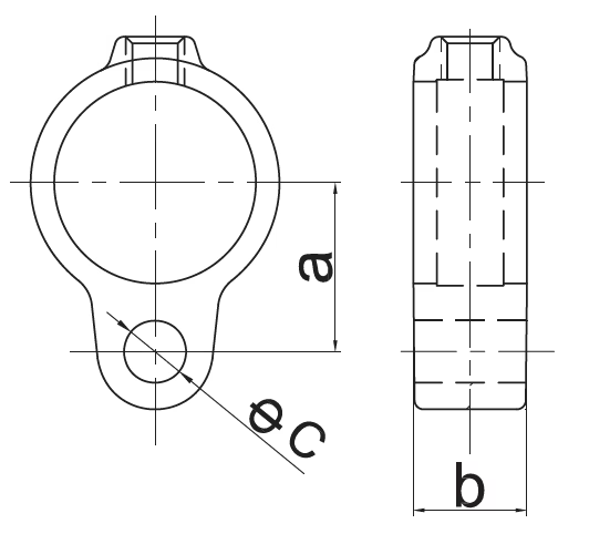 BALAMA PENTRU POARTĂ MAMĂ pentru țeavă de 3/4" (Ø26,9 mm)