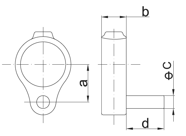 BALAMA PENTRU POARTĂ TATĂ pentru țeavă de 1" (Ø33,7 mm)