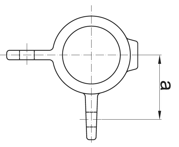 CONECTOR PIVOTANT DUBLU-90° TATĂ pentru țeavă de 1" (Ø33,7 mm)