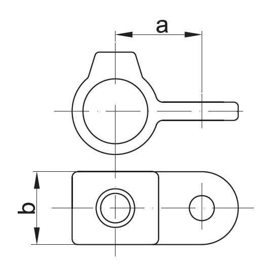 CONECTOR PIVOTANT SIMPLU TATĂ pentru țeavă de 3/4" (Ø26,9 mm)