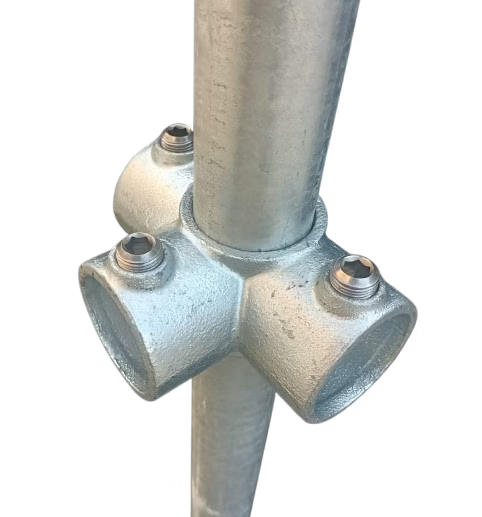 CONECTOR TEU CU IEȘIRE LATERALĂ pentru țeavă de 1 1/2" (1½", Ø48,3 mm)