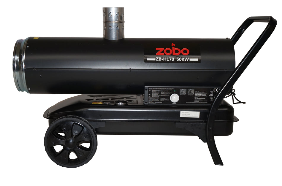 Zobo ZB-H170 Tun de aer cald, ardere indirecta, 50kW, 230V, 23mc