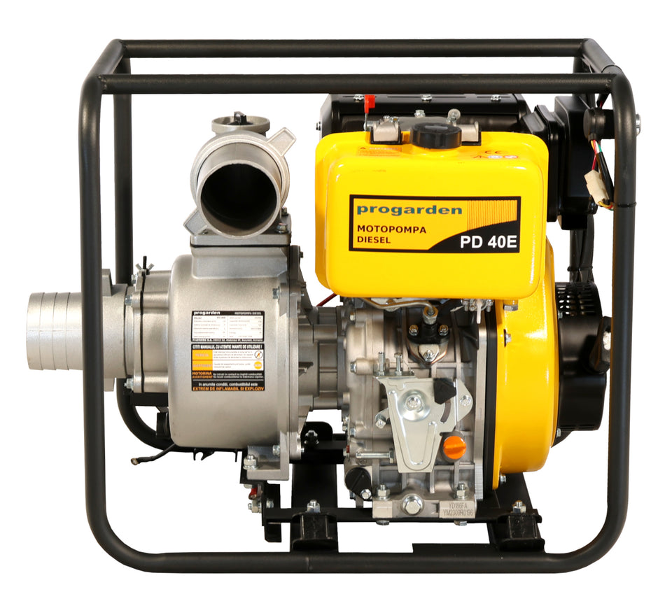 ProGARDEN PD40E motopompa 4"/100mm, diesel, apa curata, pornire electrica