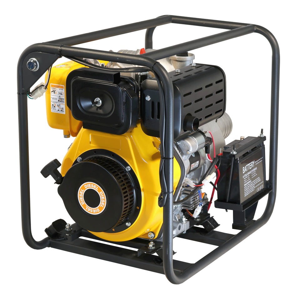 ProGARDEN PD40E motopompa 4"/100mm, diesel, apa curata, pornire electrica