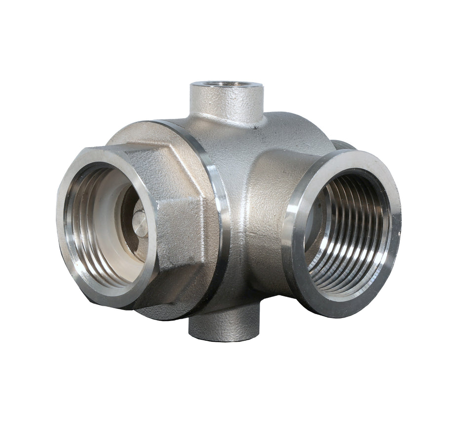 ProGARDEN Racord hidrofor cu supapa de sens,  5 cai, FE1"xFI1"xFI1"xFI1/4"xFI1/4", inox
