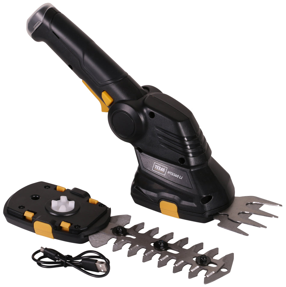Texas HTG360Li foarfece de iarba, Li-Ion 3.6V, 1.3Ah, lungime lucru 12cm, latime lucru 7mm, electric