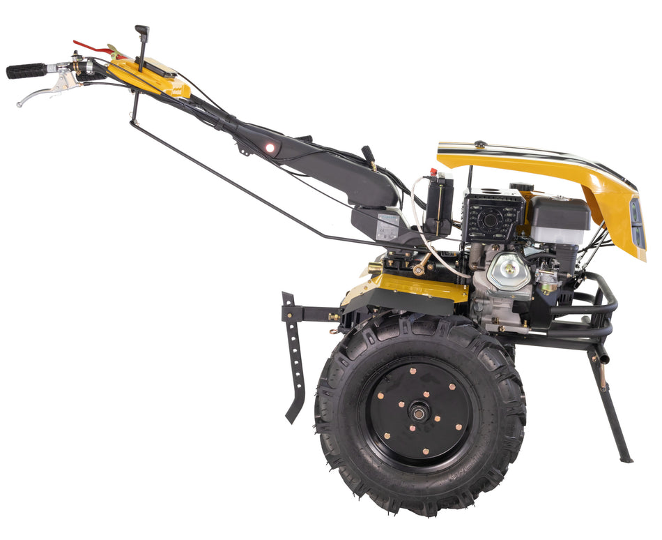 ProGARDEN Campo 1873 Alpine V2 motocultor 18CP, 2+1 trepte, 3+1+1 freze, roti 6.00-12, benzina, EU V, pornire electrica, 2 prize putere
