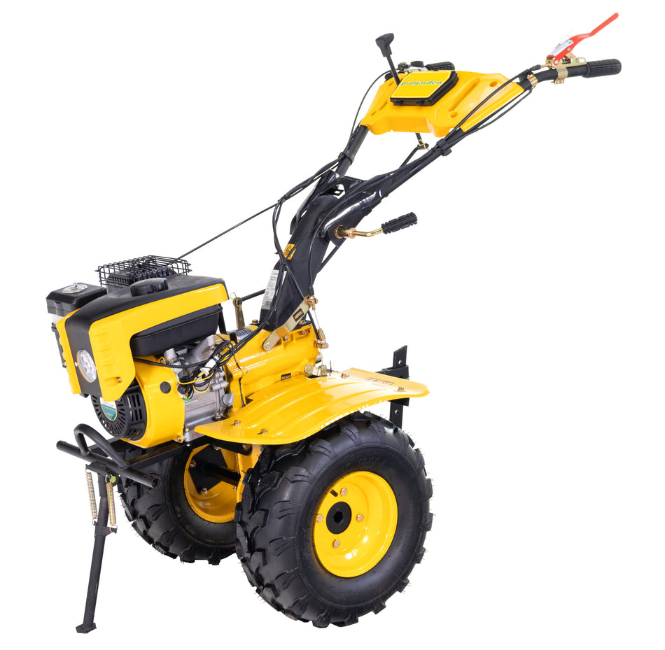 ProGARDEN Campo 873 Alpine motocultor 7CP, 2+1 trepte, 2+1 freze, benzina, roti ATV, 2 prize putere