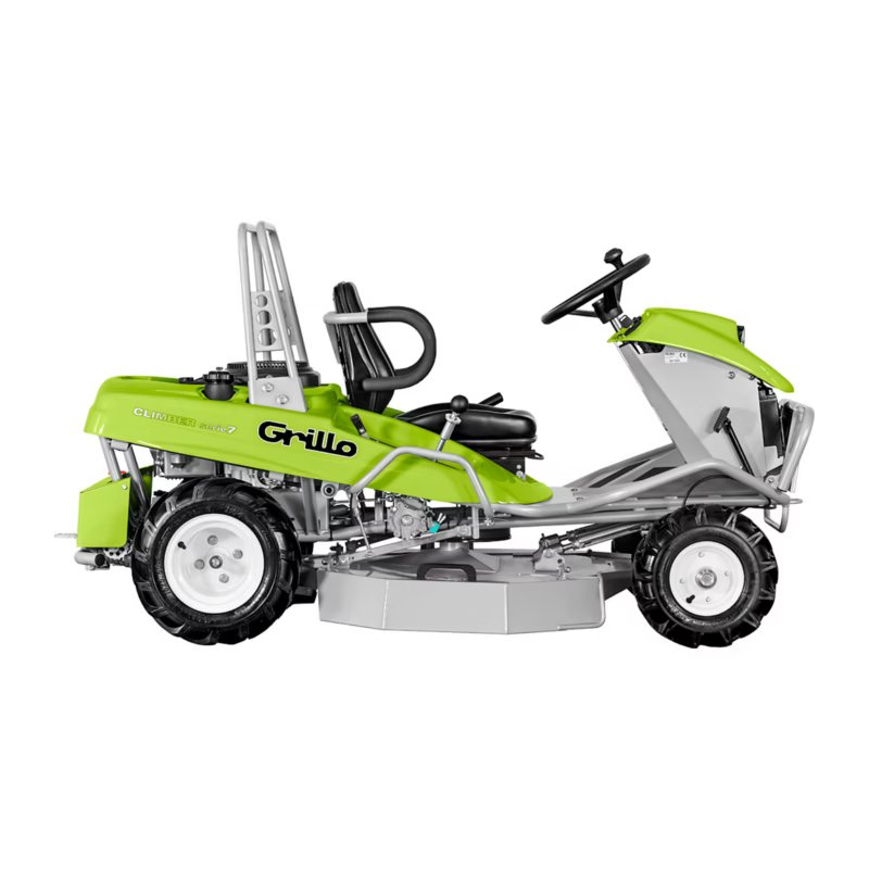Tractoras Hidrostatic de tuns si tocat vegetatie cu garda joasa (tip kart) si roti tractor + frana de lucru,12 CP, benzina, 85 cm GRILLO Climber 7.15