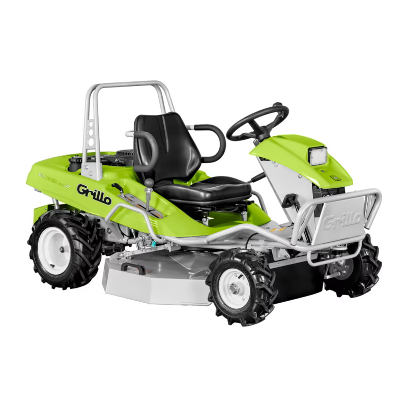 Tractoras Hidrostatic de tuns si tocat vegetatie cu garda joasa (tip kart) si roti tractor + frana de lucru,12 CP, benzina, 85 cm GRILLO Climber 7.15