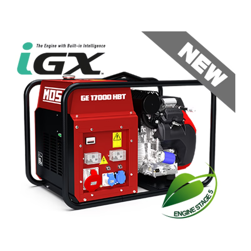 Generator de curent Gama "Silenced Open Frame" MOSA - Powered by Honda GE 17000 HBT - AVR