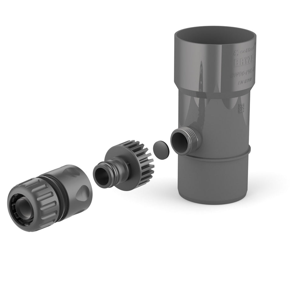 Colector de apa de ploaie Cellfast BRYZA 90 mm - Gri