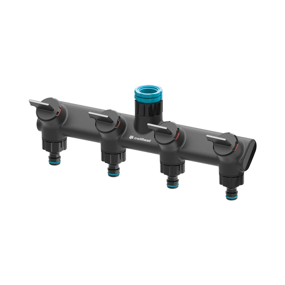 Distribuitor patru cai Cellfast ERGO 1/2" Inch, 3/4" Inch, 1