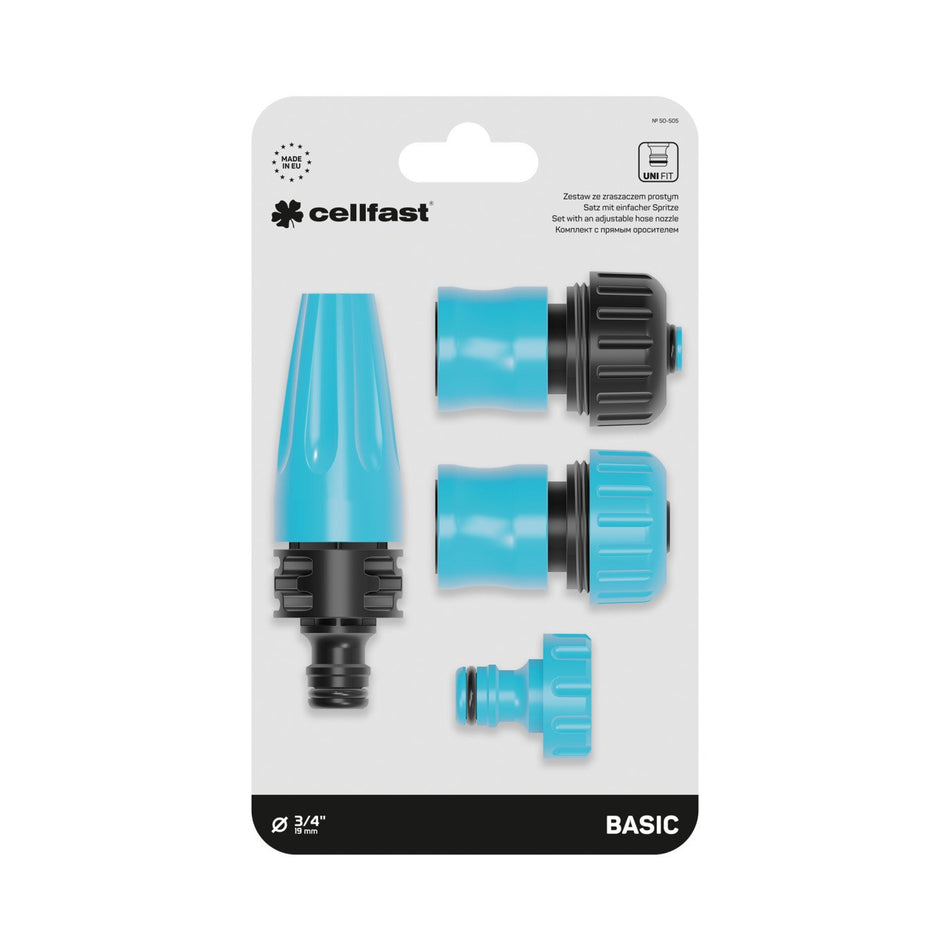 Set duza reglabila Cellfast BASIC, conector 3/4" Inch