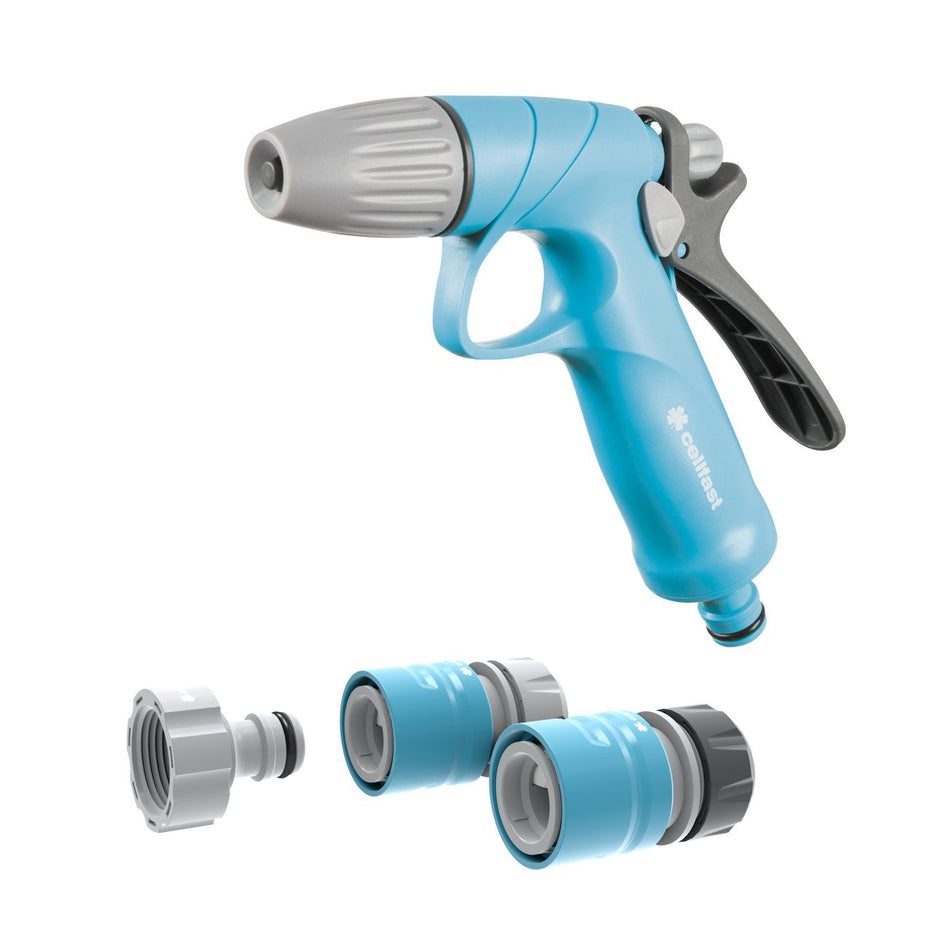 Set pistol pentru stropit Cellfast IDEAL, conectori 1/2" Inch - 5/8" Inch