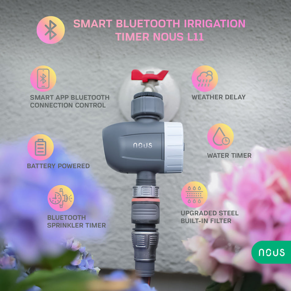 Temporizator inteligent pentru irigare NOUS L11, Bluetooth