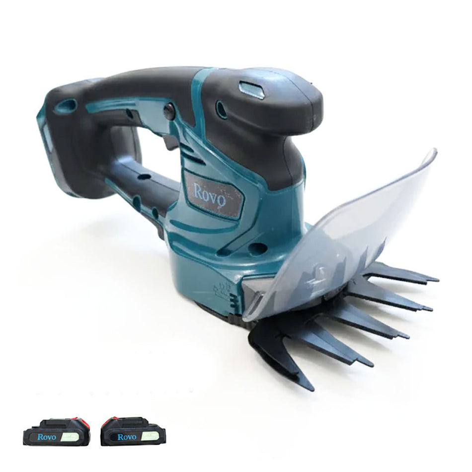 Foarfeca pentru iarba Rovo RV-21V, tuns iarba, 2 acumulatori, 21V, 2.0 Ah