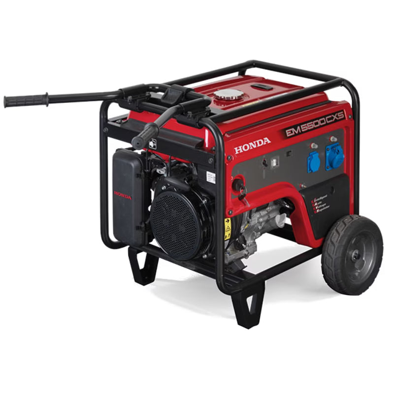 Generator de curent monofazat Honda EM5500CXS2 GWT1, 5.5 kW, benzina, i-AVR, pornire electrica