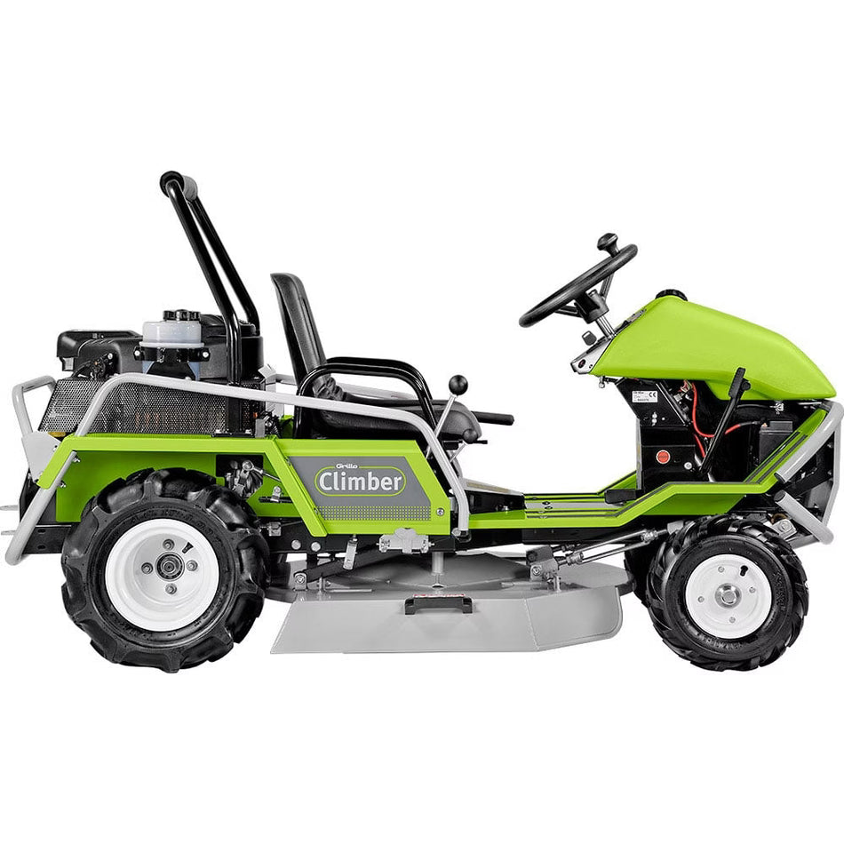 Tractoras Hidrostatic de tuns si tocat vegetatie cu garda joasa (tip kart) si roti tractor + frana de lucru, 15.2 CP, benzina, 91 cm GRILLO Climber 9.18